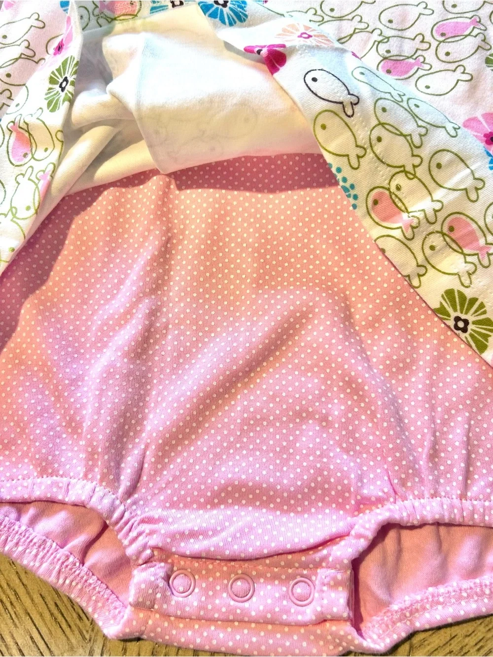 NWT Carters Girls Size 18 Months Floral & Fish Sunsuit Romper Sun Dress Bodysuit